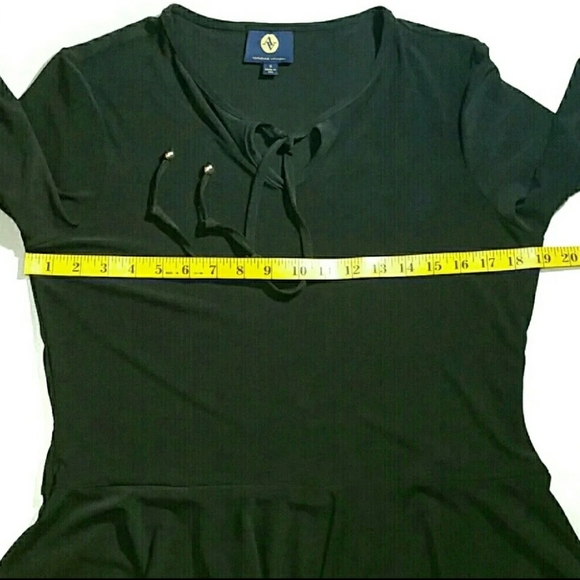 Adrienne Vittadini Small Jersey Peplum Top (B) - Picture 7 of 8